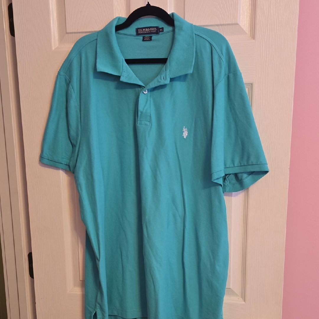 Us Polo Assn. Men's Teal Polo Shirt